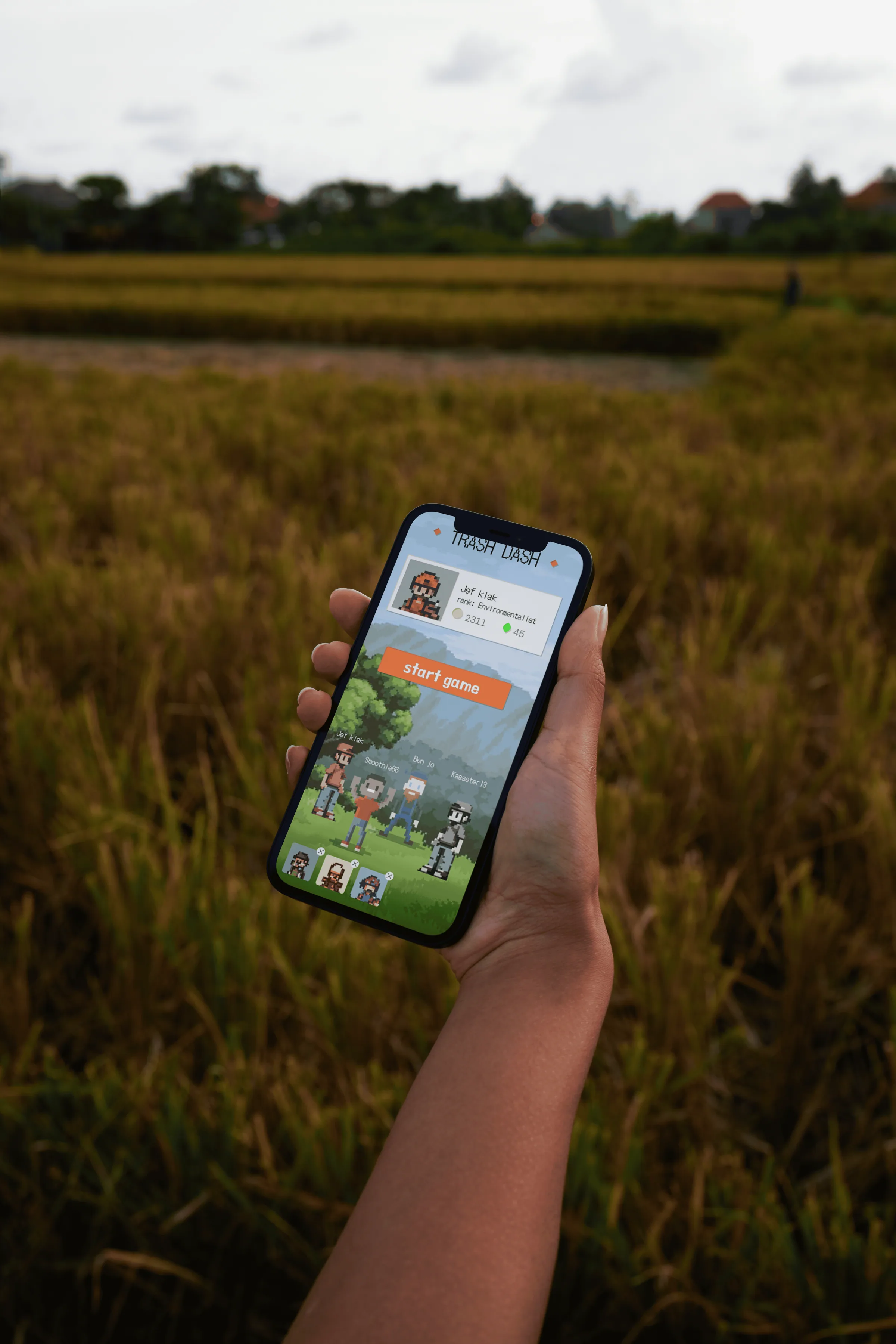 Trash Dash app on iPhone